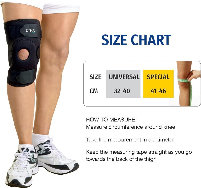 Dyna Wrap Around Knee Support-Knee Cap with Open Patella Design for Patella Tracking-Wrap Around Knee Support-Special - Image 3