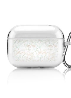 Stylizedd Classic Clear printed Case for Apple AirPods Pro 2nd Generation Thin Transparent Cover [Designed for Apple AirPods Pro 2nd Generation] - Delicate Sprigs  - Image 1