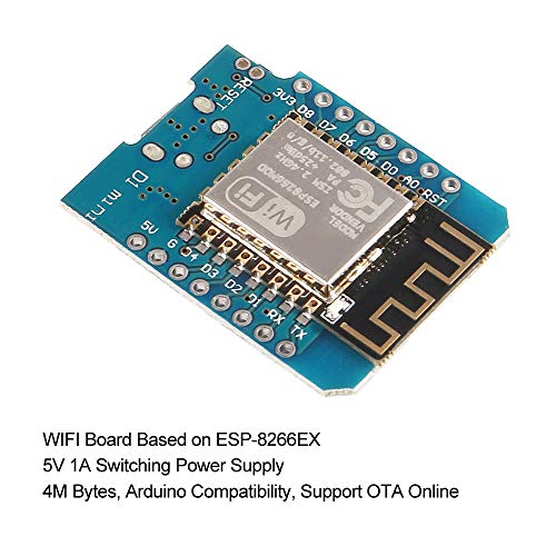 AITRIP D1 Mini WiFi Dev Board,Mini NodeMcu Lua 4M Bytes WLAN WiFi Internet Development Board Base on ESP8266 ESP-12F for Arduino, 100% Compatible with WeMos D1 Mini (Pack of 6) - Image 2