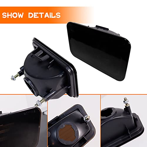 Tonsya For 2005 2006 2007 2008 2009 Hummer H2 Rear Bumper Reflectors Tail Light Housings Replacement Smoked Lens - Image 3