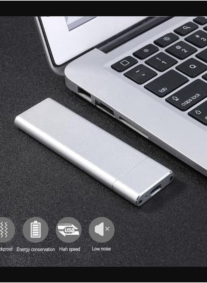 Generic - حافظة محول USB 3.1 Type-C لمحرك الأقراص الصلبة SSD M2 باللون الفضي - Image 1