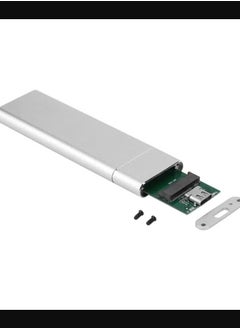 Generic حافظة محول USB 3.1 Type-C لمحرك الأقراص الصلبة SSD M2 باللون الفضي  - Image 2
