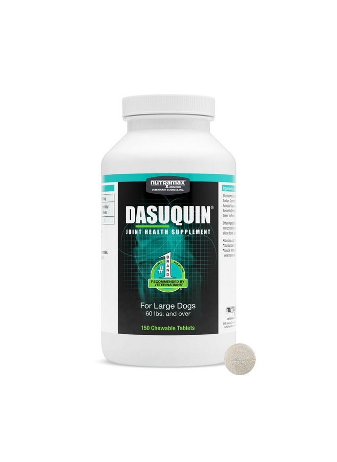 Nutramax Laboratories Nutramax Dasuquin for Large Dogs, Joint Health Supplement, Contains Glucosamine for Dogs, Plus Chondroitin, ASU and More, Supports Healthy Joints, Chewable Tablets, 150 Count  - Image 1