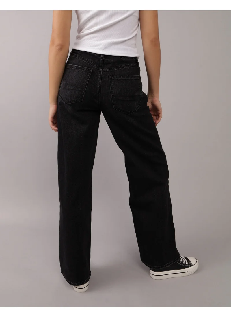 American Eagle AE Strigid Super High-Waisted Baggy Wide-Leg Ankle Jean