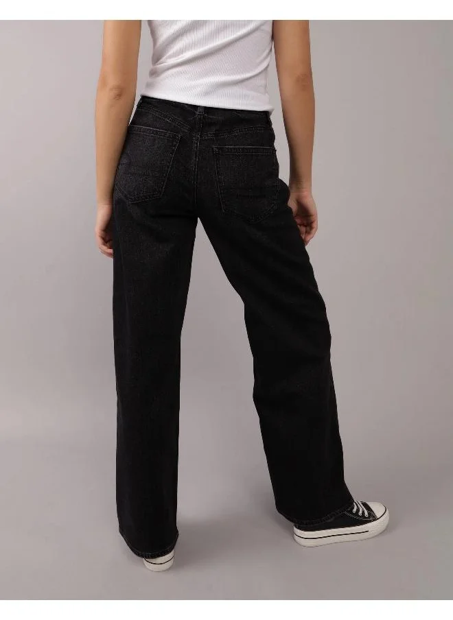 امريكان ايجل AE Strigid Super High-Waisted Baggy Wide-Leg Ankle Jean