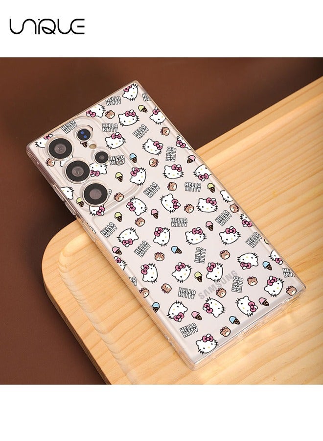 يونيك متوافق مع غطاء هاتف Samsung Galaxy S24 Ultra ، وغطاء هاتف KT Cat ، وحافظة هاتف كرتون دودل ، وحافظة هاتف TPU فائقة النحافة مقاومة للصدمات - Image 3