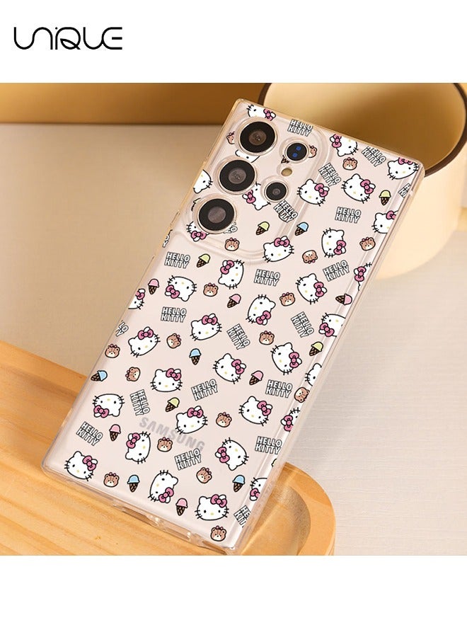 يونيك متوافق مع غطاء هاتف Samsung Galaxy S24 Ultra ، وغطاء هاتف KT Cat ، وحافظة هاتف كرتون دودل ، وحافظة هاتف TPU فائقة النحافة مقاومة للصدمات - Image 4