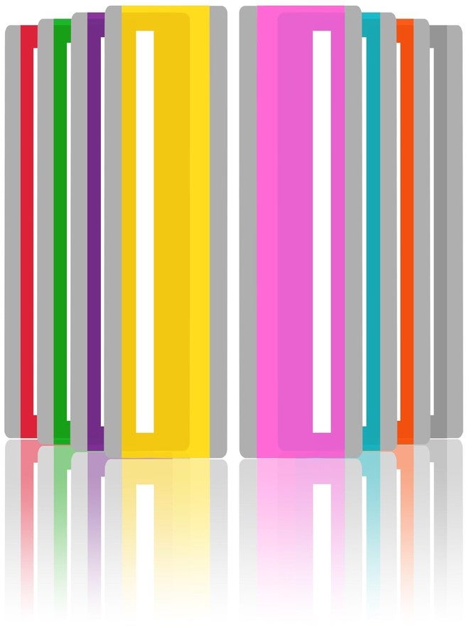 Heetobcos 16 Pieces Guided Reading Strips Colored Highlight Strips Overlays Reading Bookmark Reading Line Trackers for Kids Dyslexia Reading Strips Student Reading Tools (Mixed Colors) - Image 1