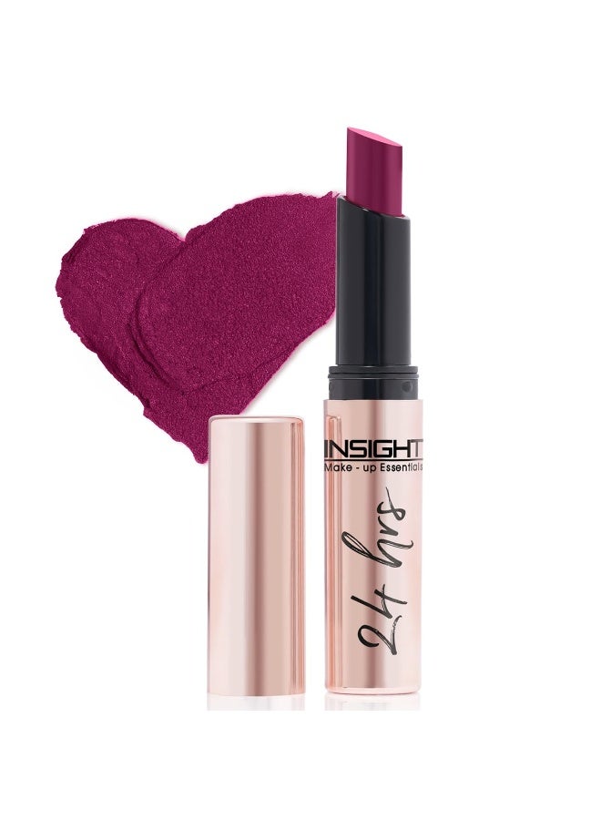 INSIGHT 24 Hrs Non-Transfer Matte Lipstick | Lightweight, Highly Pigmented, Long Wear | Kiss Proof & Smudge Proof | With Vitamin E & Jojoba Oil | Vegan, Toxin Free | Shade - 17 I'm Tamed (3g) - Image 4