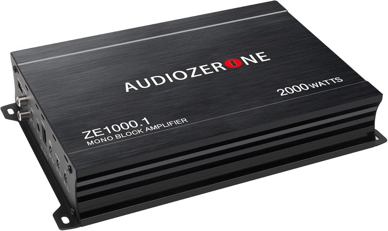 AUDIOZERONE ZE1000.1 2000W Monoblock Class D MOSFET Car Audio Amplifier - Image 2