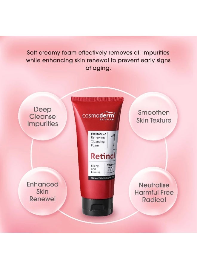 كوزموديرم رغوة كوزموديرم لومينوس أ المنظفة والمجددة (100 مل) - Image 2