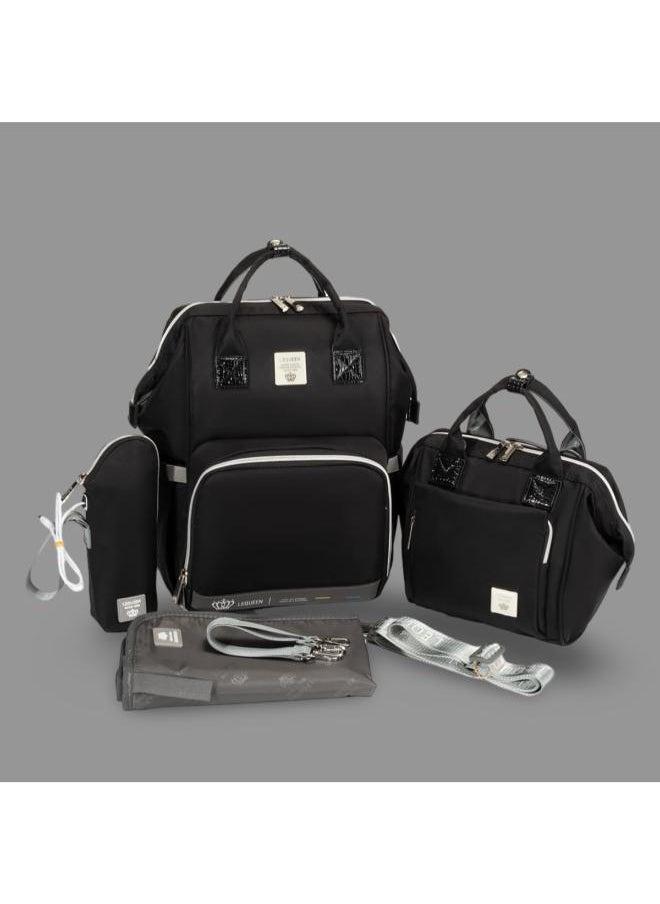 LEQUEEN Black  Diamond 7TH Edition Waterproof Original Diaper Bag 