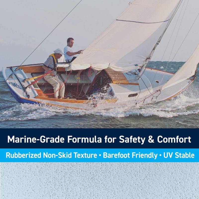 TotalBoat TotalTread Non-Skid Deck Paint, Marine-Grade Anti-Slip Traction Coating for Boats, Wood, Fiberglass, Aluminum, and Metals (White, Gallon) - Image 2