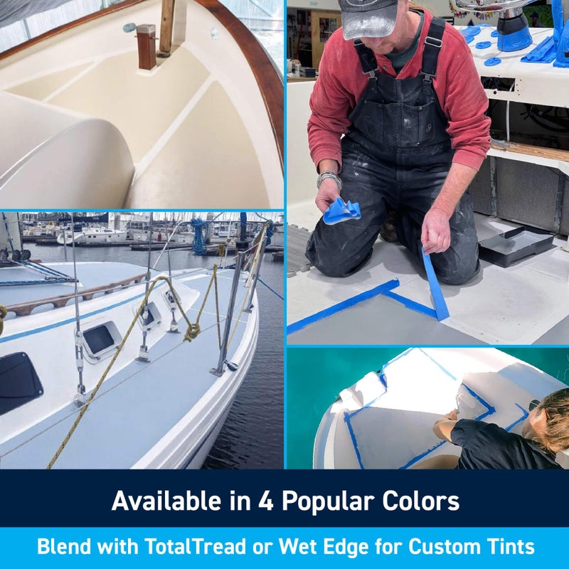 TotalBoat TotalTread Non-Skid Deck Paint, Marine-Grade Anti-Slip Traction Coating for Boats, Wood, Fiberglass, Aluminum, and Metals (White, Gallon) - Image 5