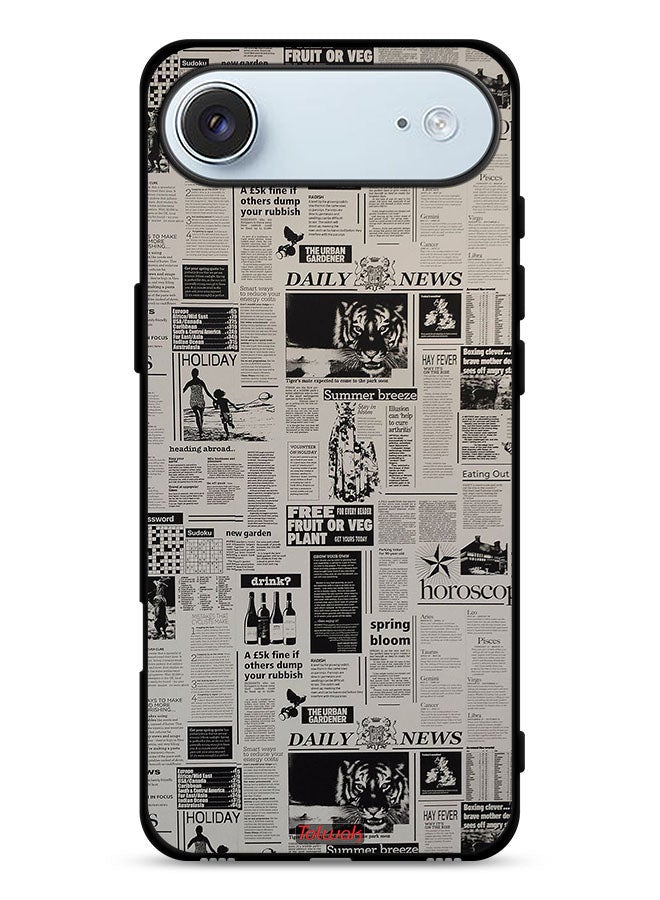 Tolwak Apple iPhone Air Protective Case Cover Newspaper Recording - Image 1