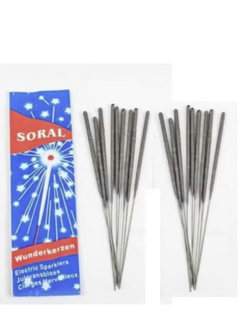 SORAL Stars Sparkling Candles Set Of 20