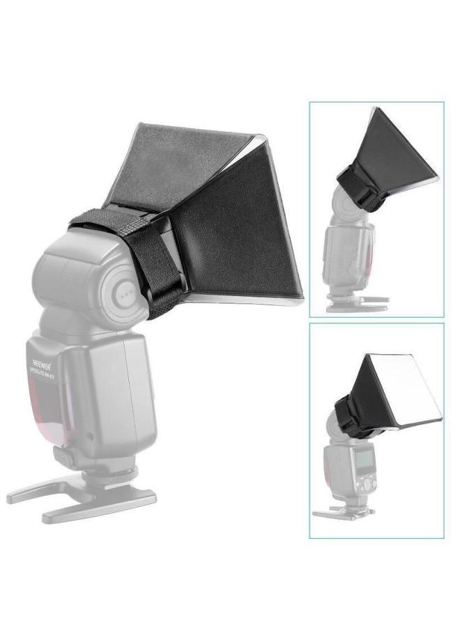 Generic SLR Camera Universal Outer Flash Cover Fill Light Portable Mini Soft Light Box Top Flash Light Cover-Body Color:15*17  - Image 3