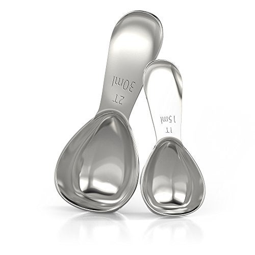 BALCI - Stainless Steel Coffee Scoop Set (1&2 Tablespoon, 15ml and 30ml) Exact Measuring Spoons for Coffee, Tea, Sugar, Flour and More! - Image 3