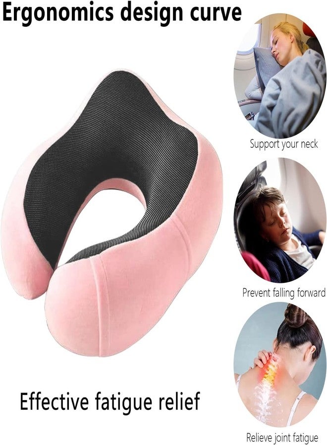 TUPERMAR Memory Foam Neck Pillow for Sleeping Neck Pillow for Flight Travel Car Sleeping Adjustable Headrest Neck Rest Travel Pillow for Sleeping Head Support Neck Pain Relief Neck Pillow - Image 4