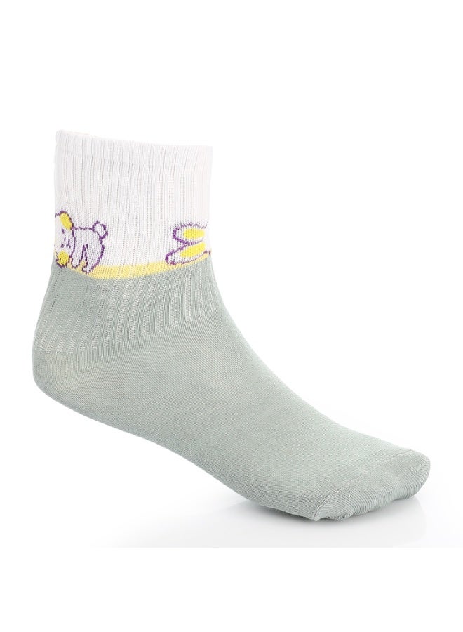 REDCOTTON Girls' Cotton Ankle Socks -Mint - Image 1