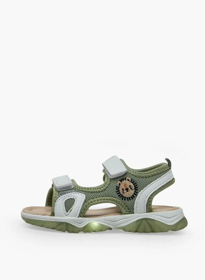 LBL By Shoexpress GREEN Boys Hook & Loop Sandals for Men | Best Price UAE