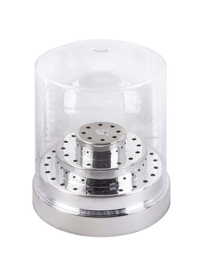 Pana Nail Drill Bit Holder Stand Display Organizer Dust Proof Storage Container Box Case Tools For Home Use Or Nail Salon (48 Holes Silver) - Image 2
