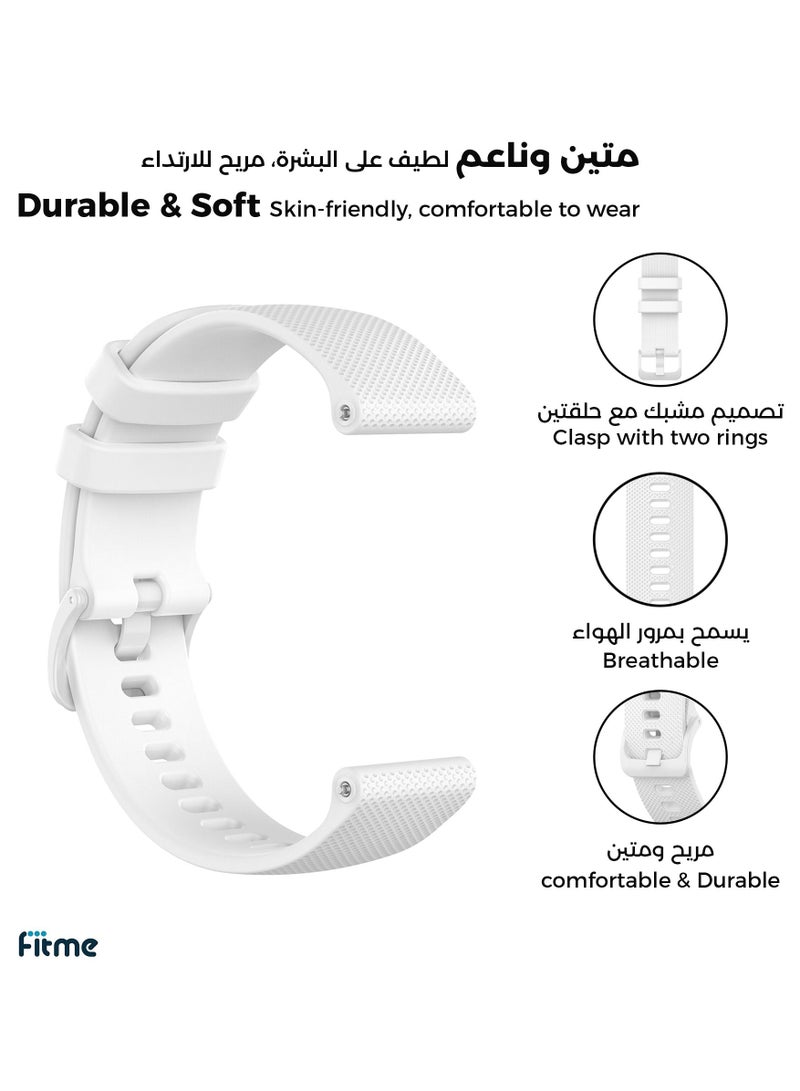 فيت مي سوار تبديل سليكون كلاسيكي لساعة هواوي واتش 4 / واتش 4 برو / واتش 3 / واتش 3 برو/  واتش بودز - (22 مم) - Image 2