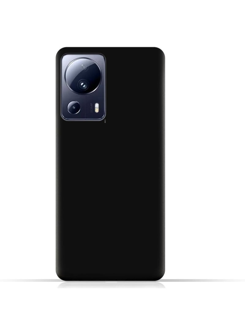 Protective Cover For Xiaomi 13 Lite , Slim Fit Soft Back TPU Case Flexible Silicone Cover Compatible For Xiaomi 13 Lite - Black