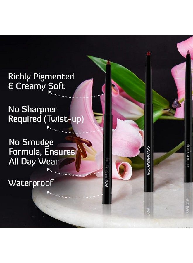 Coloressence قلم تحديد شفاه كريمي مقاوم للماء يدوم طويلاً، ذو لمسة نهائية لامعة باللون البنفسجي - Image 4