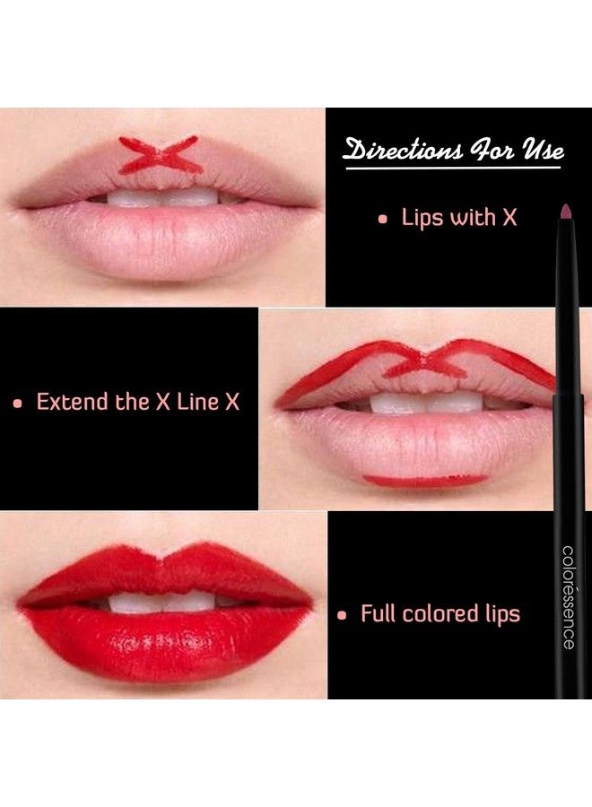 Coloressence قلم تحديد شفاه كريمي مقاوم للماء يدوم طويلاً، ذو لمسة نهائية لامعة باللون البنفسجي - Image 5