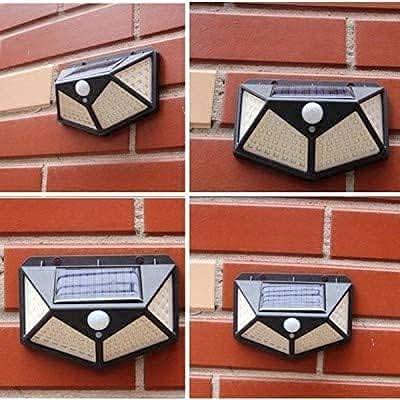 XIBO Solar Lights for Garden 100 LED Motion Sensor Security Lamp for Home and Garden Outdoors Pathways Solar Powered Waterproof Pack of 1 - Image 2