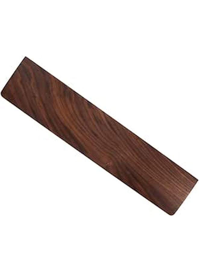 Ergonomic Solid Walnut Wooden Keyboard Wrist Rest 300x80mm Palm Support For Office Gaming - Image 1