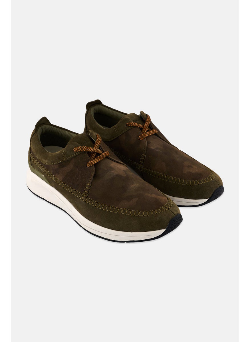 clarks Men Lace Up Casual Shoes, Olive  - Image 1