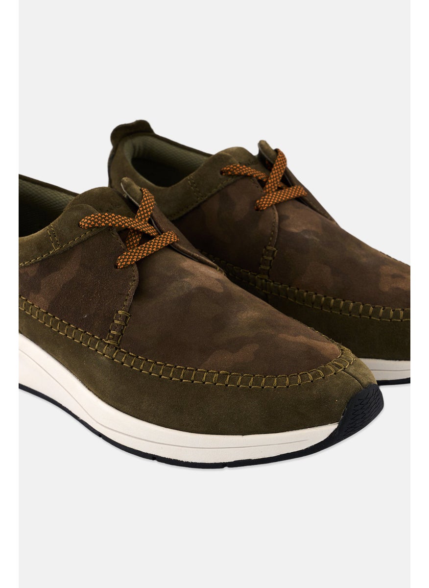 clarks Men Lace Up Casual Shoes, Olive  - Image 3