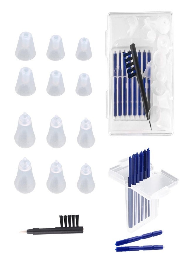 Sinbana Hearing Amplifier Accessories Kit, Includes 6 Sizes Silicone Ear Domes Wax Guards Filters Cleaning Brush with Screwdriver Cleaner Tools Supplies Compatible with Audien EV3 - Image 1
