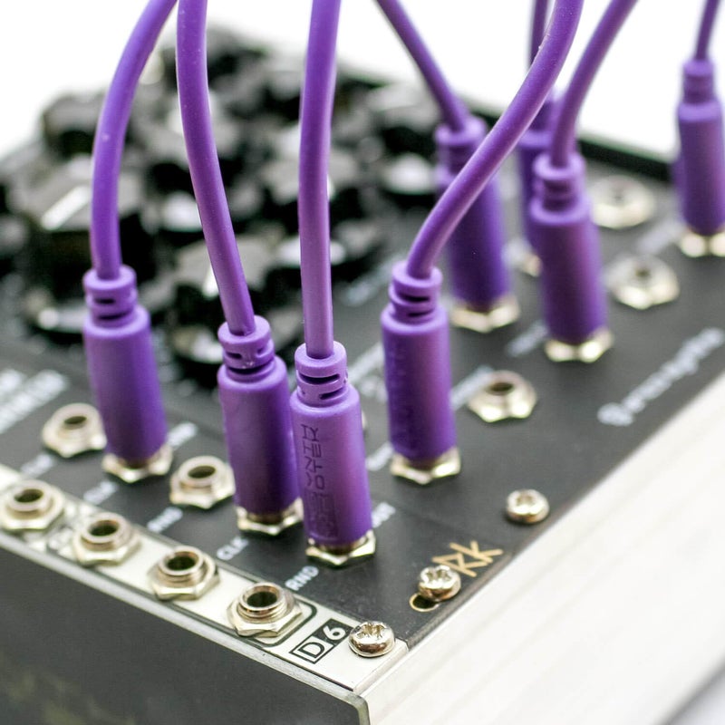 Synthrotek Eurorack Patch Cables - 20 Pack! 3.5mm 1/8 inch Mono 6" 12" 18" 24" (15cm, 30cm, 45cm, 61cm) - Image 3