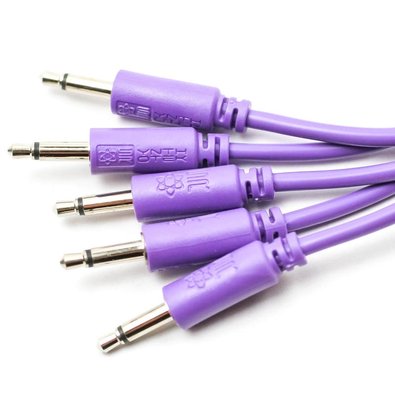 Synthrotek Eurorack Patch Cables - 20 Pack! 3.5mm 1/8 inch Mono 6" 12" 18" 24" (15cm, 30cm, 45cm, 61cm) - Image 2