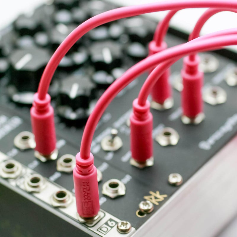Synthrotek Eurorack Patch Cables - 20 Pack! 3.5mm 1/8 inch Mono 6" 12" 18" 24" (15cm, 30cm, 45cm, 61cm) - Image 5