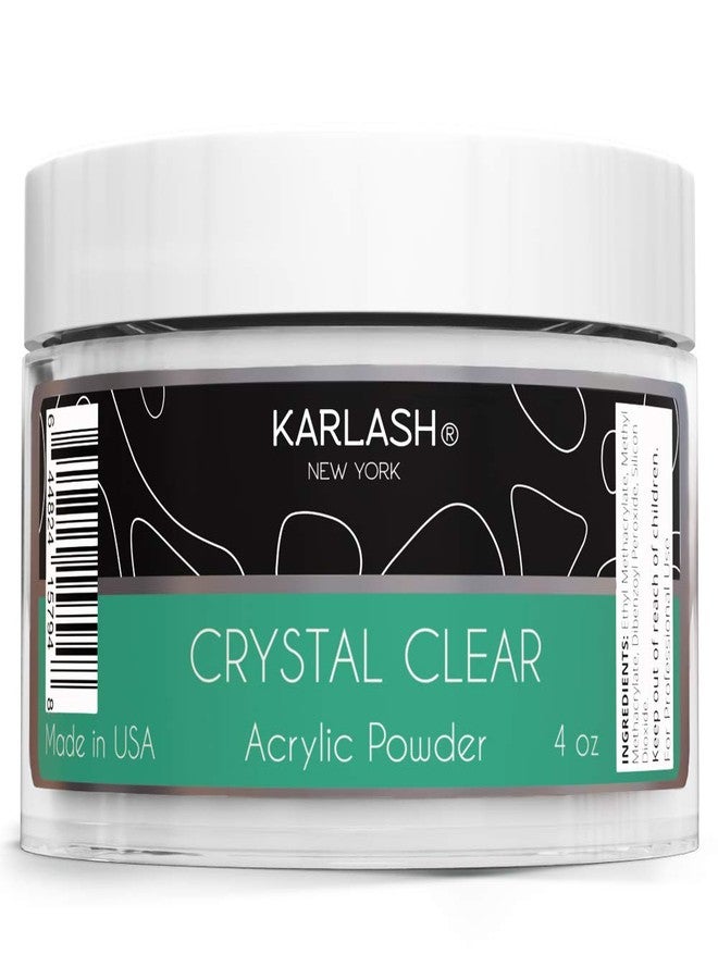 Karlash Professional Acrylic Powder Made in USA Crystal Clear 4 oz - Image 1