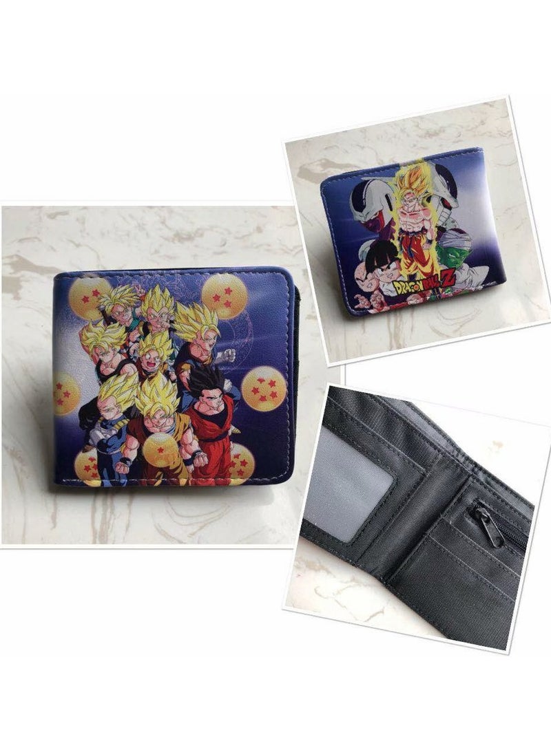 KUYING New Dragon Ball Short Personalized And Simple PU Leather Wallet 