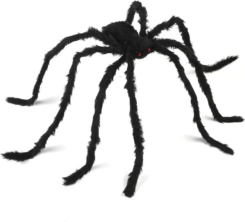 Aeranto Most item matching trendy design Halloween Giant Spider Web Outdoor Decorations Stretchy Cobweb Fake Spiders Set Supplies Scary Yard Haunted House Props (12 ft Round) Multi-budget available picks - Image 4