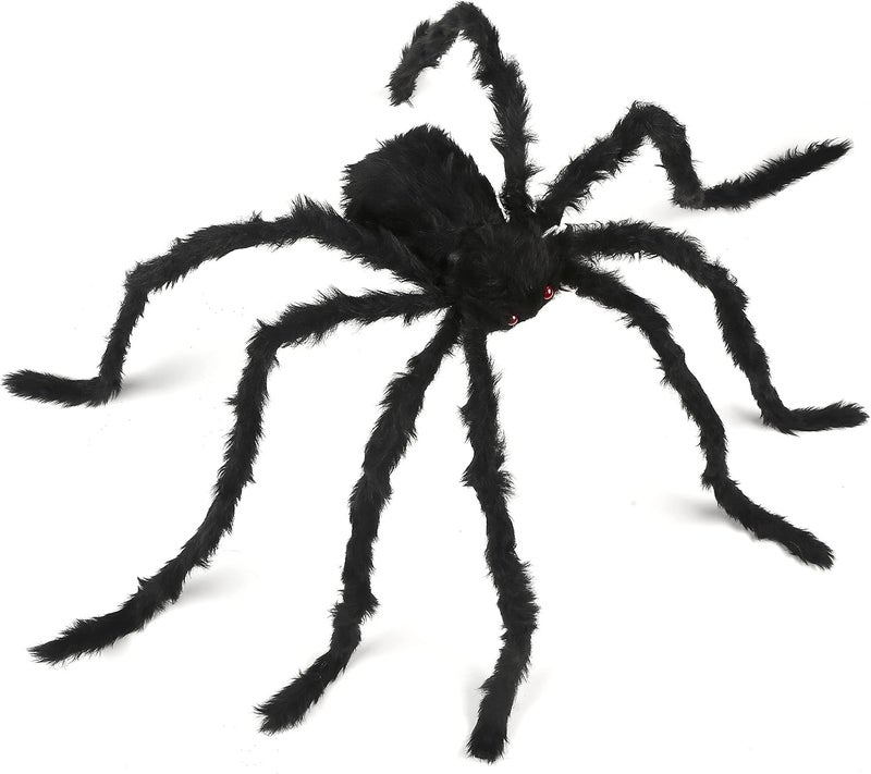 Aeranto Most item matching trendy design Halloween Giant Spider Web Outdoor Decorations Stretchy Cobweb Fake Spiders Set Supplies Scary Yard Haunted House Props (12 ft Round) Multi-budget available picks - Image 1