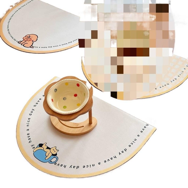 وعاء حيوانات أليفة مانع للانسكاب بقاعدة مقاومة للانقلاب للإطعام اليومي للاستخدام المنزلي لروتين العناية بالحيوانات الأليفة سهل التنظيف للقطط والكلاب باللون Gold - Image 4