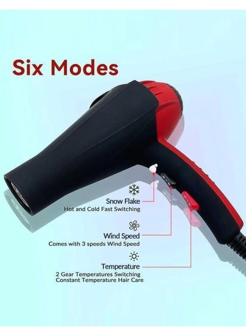 Denx Professional Hair Dryer 3500W for Fast Drying and Salon Styling - Smart Air Design & Powerful Airflow -- 3-Pin Plug - Image 3