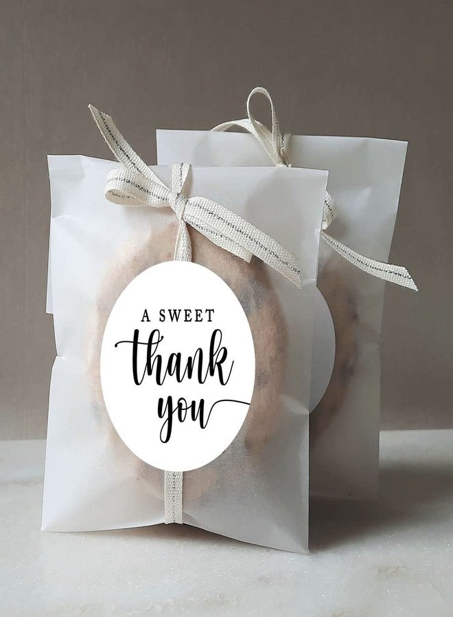 Andaz Press 80-Piece 2" Round A Sweet Thank You Wedding Favor Stickers for Wedding Gift Box Candy Bag Treat Bag Desserts Snack Box Thank You Gift Welcome Gift Bag Modern Baby Shower Favor Labels - Image 3