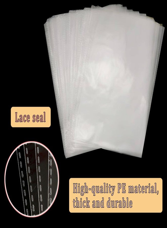 Markeny Cello Cellophane Treat, 8 X 12 Inches Big OPP Clear Plastic Bags For Bakery, Candies, Dessert with 6 Colors Twist Ties(100 Pieces Bags + 100 Pieces Twist Ties) (100, 8 X 12) - Image 3