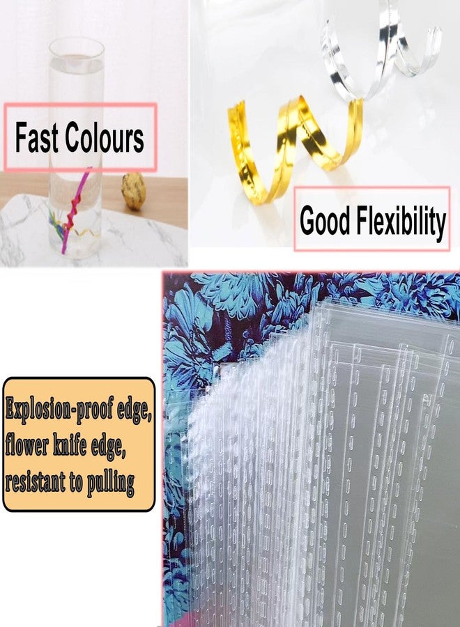 Markeny Cello Cellophane Treat, 8 X 12 Inches Big OPP Clear Plastic Bags For Bakery, Candies, Dessert with 6 Colors Twist Ties(100 Pieces Bags + 100 Pieces Twist Ties) (100, 8 X 12) - Image 5