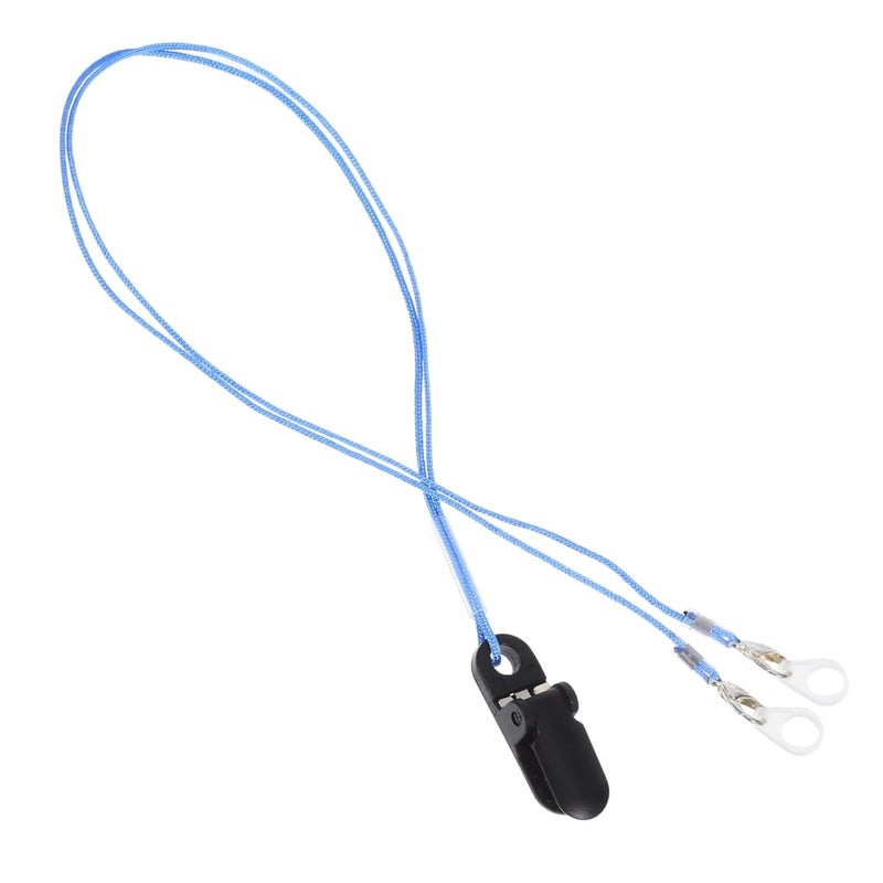 Sky Blue Hearing Amplifier Lanyard Clip Lightweight Secure Retention Cord for Seniors Comfortable Fit - Image 1