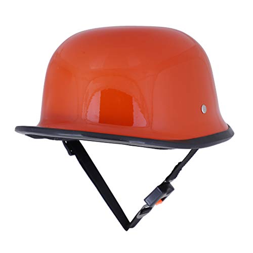 Sage Square German Retro Style Multi-Purpose Helmet World War Inspired for Unisex Adult (Extra Large - XL, Orange Glossy) (Non-Motorized) - Image 2