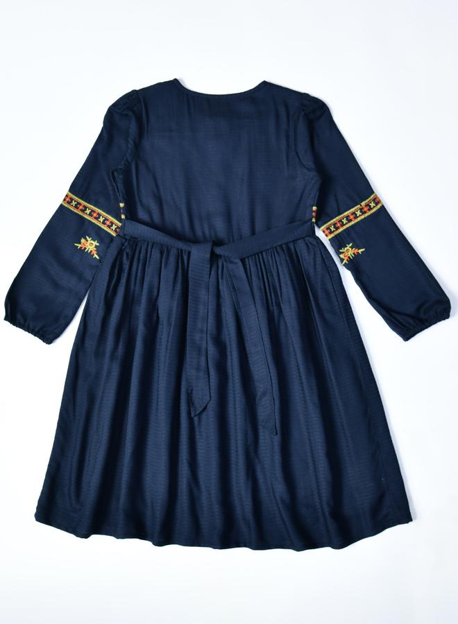 بيلا مودا فستان بيلا مودا بطول الركبة وأكمام بالون مطرزة - Image 2